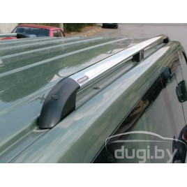 Рейлинги алюминиевые с пластиковыми окончаниями (длинная база) для Caravelle T5